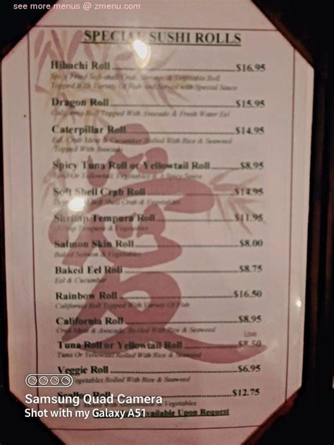 Giapponese, Steakhouse -. . Hibachi steakhouse rancho mirage menu